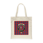 Canvas Tote Bags Royal Scottish McKerrell Red Clan Badge Tartan Plaid Tote Bag - Scotstee Shop