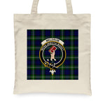 Canvas Tote Bags Royal Scottish Meldrum Forbes Clan Badge Tartan Plaid Tote Bag - Scotstee Shop