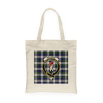 Canvas Tote Bags Royal Scottish Meldrum Gordon Dress Clan Badge Tartan Plaid Tote Bag - Scotstee Shop