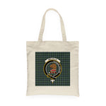 Canvas Tote Bags Royal Scottish Melville Clan Badge Tartan Plaid Tote Bag - Scotstee Shop