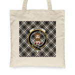 Canvas Tote Bags Royal Scottish Menzies Clan Badge Tartan Plaid Tote Bag - Scotstee Shop