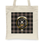 Canvas Tote Bags Royal Scottish Moffat Middleton Clan Badge Tartan Plaid Tote Bag - Scotstee Shop