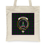 Canvas Tote Bags Royal Scottish Morrison Clan Badge Tartan Plaid Tote Bag - Scotstee Shop