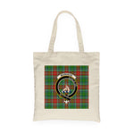 Canvas Tote Bags Royal Scottish Muirhead Clan Badge Tartan Plaid Tote Bag - Scotstee Shop