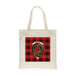 Canvas Tote Bags Royal Scottish Munro Clan Badge Tartan Plaid Tote Bag - Scotstee Shop