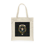 Canvas Tote Bags Royal Scottish Murray Athole Of Atholl Modern Clan Badge Tartan Plaid Tote Bag - Scotstee Shop