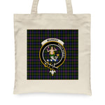 Canvas Tote Bags Royal Scottish Murray Dysart Of Atholl Modern Clan Badge Tartan Plaid Tote Bag - Scotstee Shop