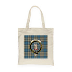 Canvas Tote Bags Royal Scottish Napier Ancient Clan Badge Tartan Plaid Tote Bag - Scotstee Shop