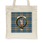 Canvas Tote Bags Royal Scottish Napier Ancient Clan Badge Tartan Plaid Tote Bag - Scotstee Shop