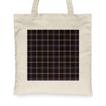Canvas Tote Bags Royal Scottish Navy Dress Grey Clan Badge Tartan Plaid Tote Bag - Scotstee Shop