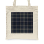 Canvas Tote Bags Royal Scottish Navy Formal Dress Grey Clan Badge Tartan Plaid Tote Bag - Scotstee Shop