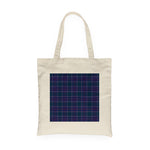 Canvas Tote Bags Royal Scottish Navy US Edzell Clan Badge Tartan Plaid Tote Bag - Scotstee Shop