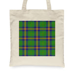 Canvas Tote Bags Royal Scottish New Mexico Clan Badge Tartan Plaid Tote Bag - Scotstee Shop