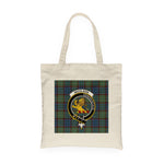Canvas Tote Bags Royal Scottish Nicolson Hunting Ancient Clan Badge Tartan Plaid Tote Bag - Scotstee Shop