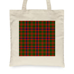 Canvas Tote Bags Royal Scottish Nithsdale Clan Badge Tartan Plaid Tote Bag - Scotstee Shop