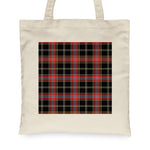 Canvas Tote Bags Royal Scottish Norwegian Night Clan Badge Tartan Plaid Tote Bag - Scotstee Shop