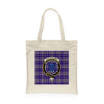 Canvas Tote Bags Royal Scottish Ochterlony Clan Badge Tartan Plaid Tote Bag - Scotstee Shop