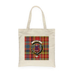 Canvas Tote Bags Royal Scottish Ogilvie Of Airlie Ancient Clan Badge Tartan Plaid Tote Bag - Scotstee Shop