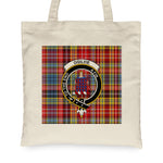 Canvas Tote Bags Royal Scottish Ogilvie Of Airlie Ancient Clan Badge Tartan Plaid Tote Bag - Scotstee Shop