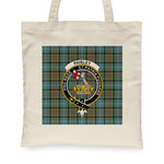 Canvas Tote Bags Royal Scottish Paisley Clan Badge Tartan Plaid Tote Bag - Scotstee Shop