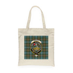 Canvas Tote Bags Royal Scottish Paisley Clan Badge Tartan Plaid Tote Bag - Scotstee Shop