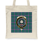 Canvas Tote Bags Royal Scottish Pitcairn Clan Badge Tartan Plaid Tote Bag - Scotstee Shop