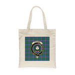 Canvas Tote Bags Royal Scottish Pitcairn Clan Badge Tartan Plaid Tote Bag - Scotstee Shop