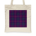 Canvas Tote Bags Royal Scottish Pride Of Glencoe Clan Badge Tartan Plaid Tote Bag - Scotstee Shop