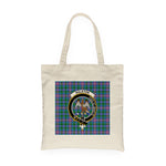 Canvas Tote Bags Royal Scottish Ralston Clan Badge Tartan Plaid Tote Bag - Scotstee Shop