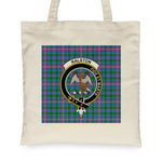 Canvas Tote Bags Royal Scottish Ralston Clan Badge Tartan Plaid Tote Bag - Scotstee Shop