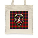Canvas Tote Bags Royal Scottish Riddell Clan Badge Tartan Plaid Tote Bag - Scotstee Shop