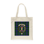Canvas Tote Bags Royal Scottish Robertson Hunting Modern Clan Badge Tartan Plaid Tote Bag - Scotstee Shop