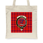 Canvas Tote Bags Royal Scottish Rose Clan Badge Tartan Plaid Tote Bag - Scotstee Shop