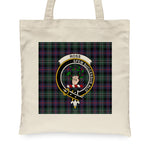 Canvas Tote Bags Royal Scottish Ross Hunting Modern Blue Clan Badge Tartan Plaid Tote Bag Clan Ross Tote Bags - Scotstee Shop