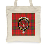 Canvas Tote Bags Royal Scottish Ross Modern Clan Badge Tartan Plaid Tote Bag Clan Ross Tote Bags - Scotstee Shop