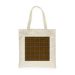 Canvas Tote Bags Royal Scottish Scott Brown Modern Clan Badge Tartan Plaid Tote Bag - Scotstee Shop