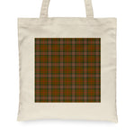 Canvas Tote Bags Royal Scottish Scott Brown Modern Clan Badge Tartan Plaid Tote Bag - Scotstee Shop