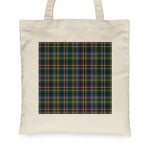 Canvas Tote Bags Royal Scottish Scott Green Modern Clan Badge Tartan Plaid Tote Bag - Scotstee Shop