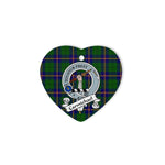 Carmichael Scottish Clan Badge Plaid Christmas Ornaments Gift Heart Ornament Carmichael Clan Tartan Ornaments, Plaid Ornament, christmas Ornament, plaid christmas ornament