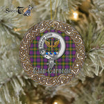 Carnegie Celtic Circle Plaid Ornament Gift. Christmas Tree Ornament Carnegie Clan Tartan Ornament Great Calder Ornaments Gift - Scotstee Shop