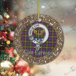 Carnegie Celtic Circle Plaid Ornament Gift. Christmas Tree Ornament Carnegie Clan Tartan Ornament Great Calder Ornaments Gift - Scotstee Shop