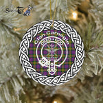 Carnegie Clan Tartan Crest Badge Plaid Ornament Gift. Christmas Tree Ornament Carnegie Clan Tartan Ornament Great Calder Ornaments Gift - Scotstee Shop