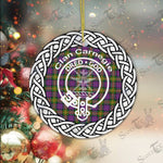 Carnegie Clan Tartan Crest Badge Plaid Ornament Gift. Christmas Tree Ornament Carnegie Clan Tartan Ornament Great Calder Ornaments Gift - Scotstee Shop