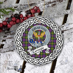 Carnegie Scottish Clan Tartan Crest Badge Plaid Ornament Gift. Christmas Tree Ornament Carnegie Clan Tartan Ornament,  ceramic ornament, personalized christmas ornaments, christmas tree ornaments, christmas door decorations, Plaid Ornament, Tartan Ceramic Ornament