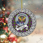 Carnegie Scottish Clan Tartan Crest Badge Plaid Ornament Gift. Christmas Tree Ornament Carnegie Clan Tartan Ornament,  ceramic ornament, personalized christmas ornaments, christmas tree ornaments, christmas door decorations, Plaid Ornament, Tartan Ceramic Ornament