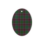 Carruthers Tartan Oval Ornaments, Christmas Tree Ornament, Plaid Christmas Ornaments, Ceramic Oval Christmas Tree Decoration, Tartan Oval Ornaments, Christmas Tree Ornament, Plaid Christmas Ornaments, Ceramic Oval Christmas Tree Decoration