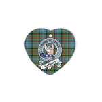 Cathcart Scottish Clan Badge Plaid Christmas Ornaments Gift Heart Ornament Cathcart Clan Tartan Ornaments, Plaid Ornament, christmas Ornament, plaid christmas ornament