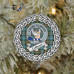 Cathcart Scottish Clan Tartan Crest Badge Plaid Ornament Gift. Christmas Tree Ornament Cathcart Clan Tartan Ornament,  ceramic ornament, personalized christmas ornaments, christmas tree ornaments, christmas door decorations, Plaid Ornament, Tartan Ceramic Ornament