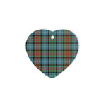 Cathcart Tartan Heart Ornaments, Christmas Tree Ornament, Plaid Christmas Ornaments, Ceramic Heart Christmas Tree Decoration, Christmas Ornament, Plaid Ornament, Tartan Ornament, Buffalo Plaid Ornament