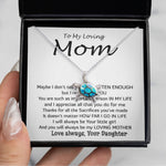 Opal Turtle Necklace - To My Loving Mom - Important Person In My Life Mother's Day Gift From Daughter Necklace